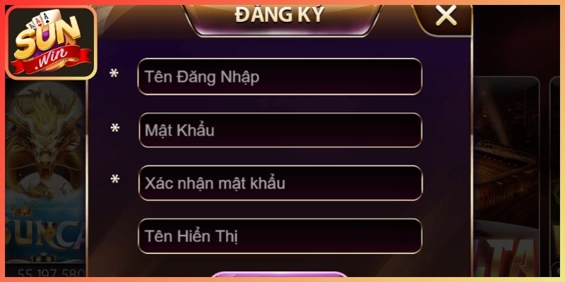 Điền đủ thông tin cá nhân