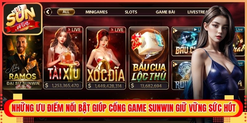 Những ưu điểm nổi bật giúp Sunwin giữ vững sức hút