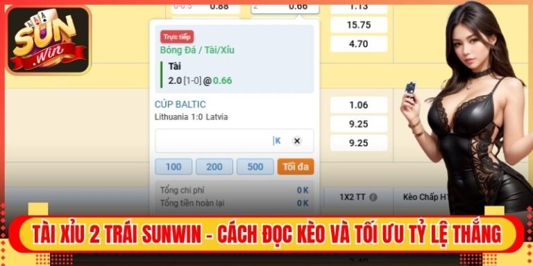 Tài Xỉu 2 Trái Sunwin - Cách Đọc Kèo Và Tối Ưu Tỷ Lệ Thắng